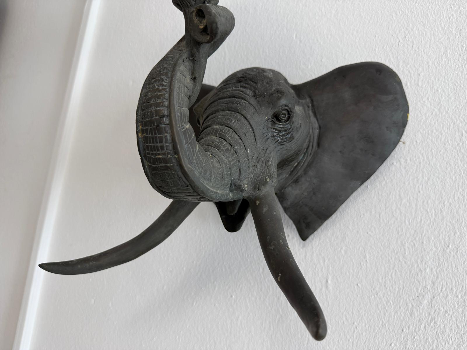 Wandleuchte Bronze Elefantenlampe Leuchte G2031