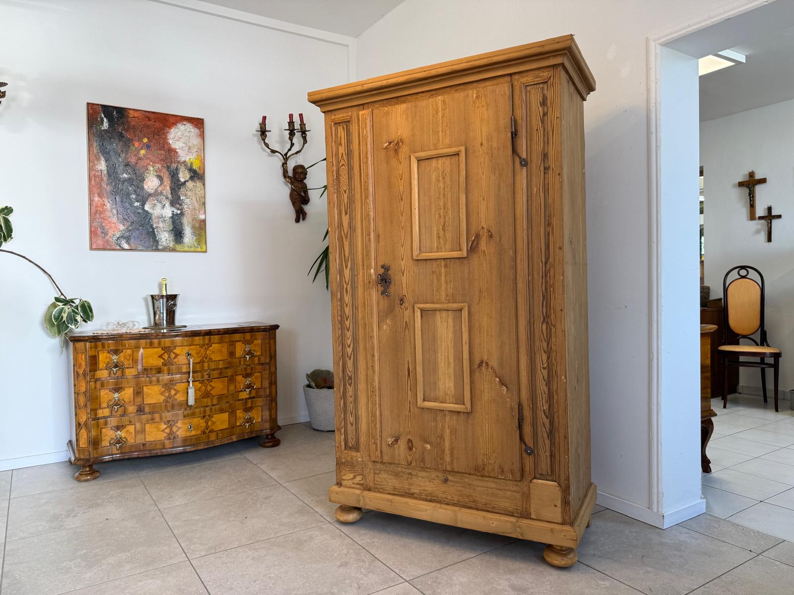Barock Schrank Sale Originaler Bauernschrank Weichholz D2643