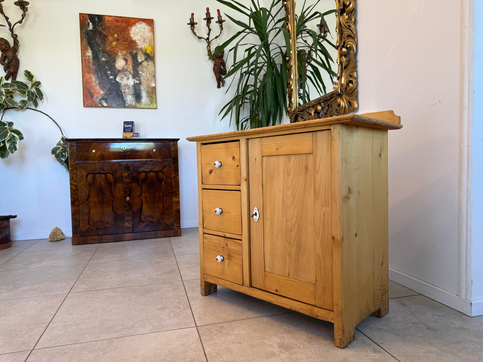 Alter Brotschrank Biedermeier Almerschrank Vorratsschrank Bauernkasten D2421