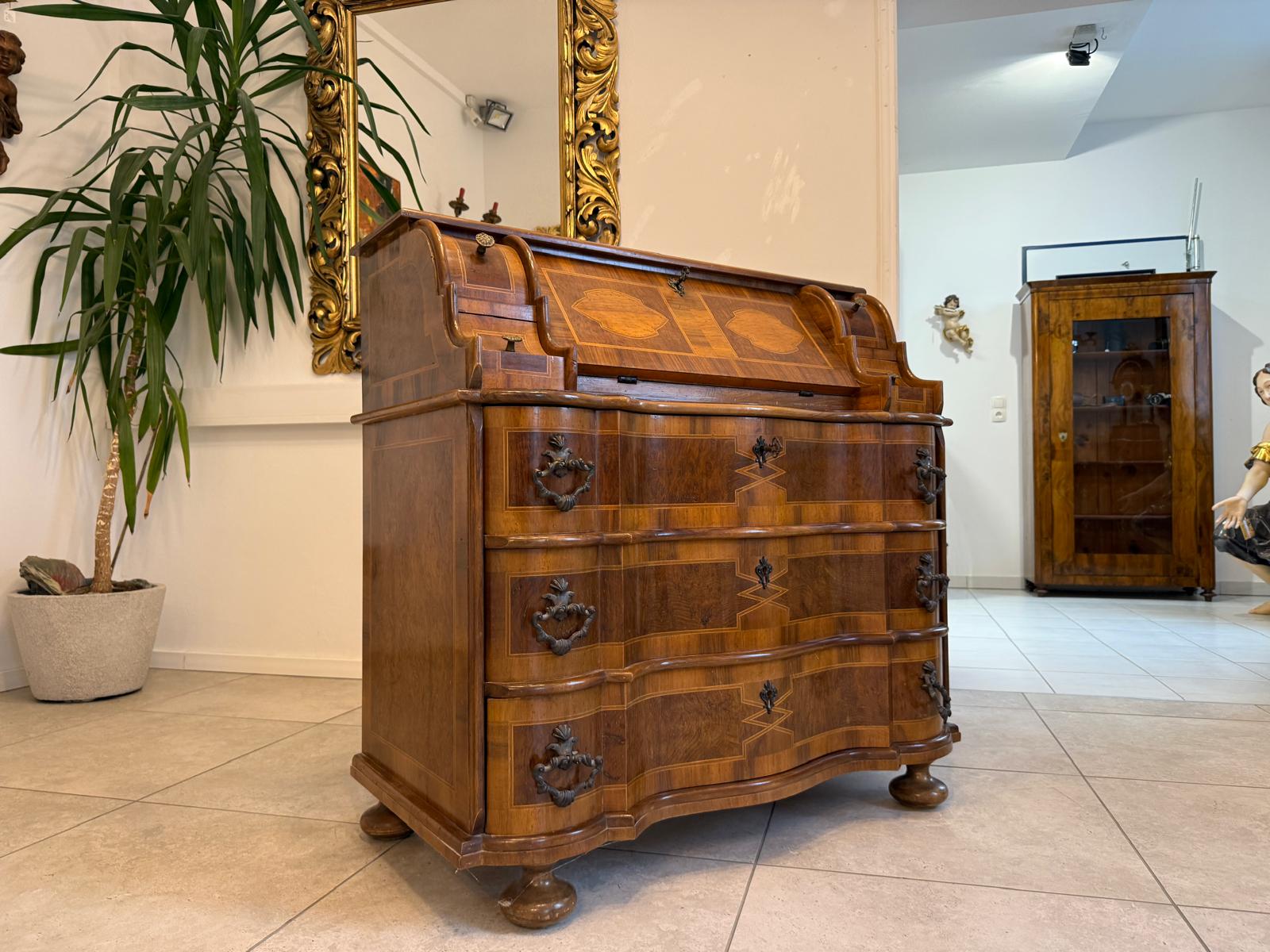 Sekretär Schreibsekretär Barockstil Marketerien Traum G2232
