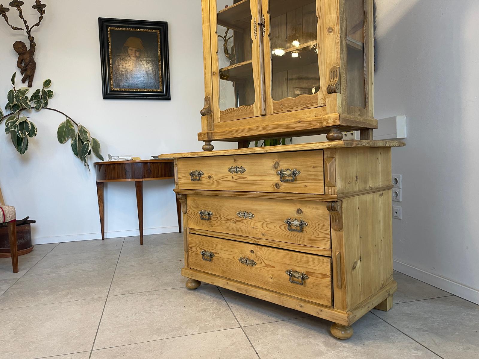 Sale Originale Gründerzeit Küchenkredenz Naturholzschrank Bauernmöbel A5481