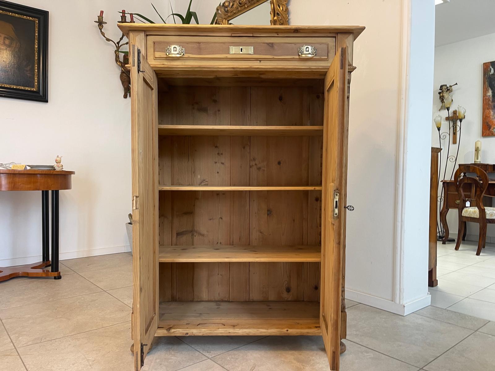 Biedermeier Bauernschrank Halbschrank Vertiko Gründerzeit G1350