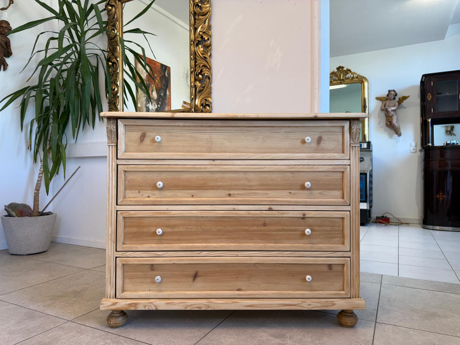 Bauernkommode Apothekenschrank 4 Ladenkommode Ladenschrank Weichholz D2420