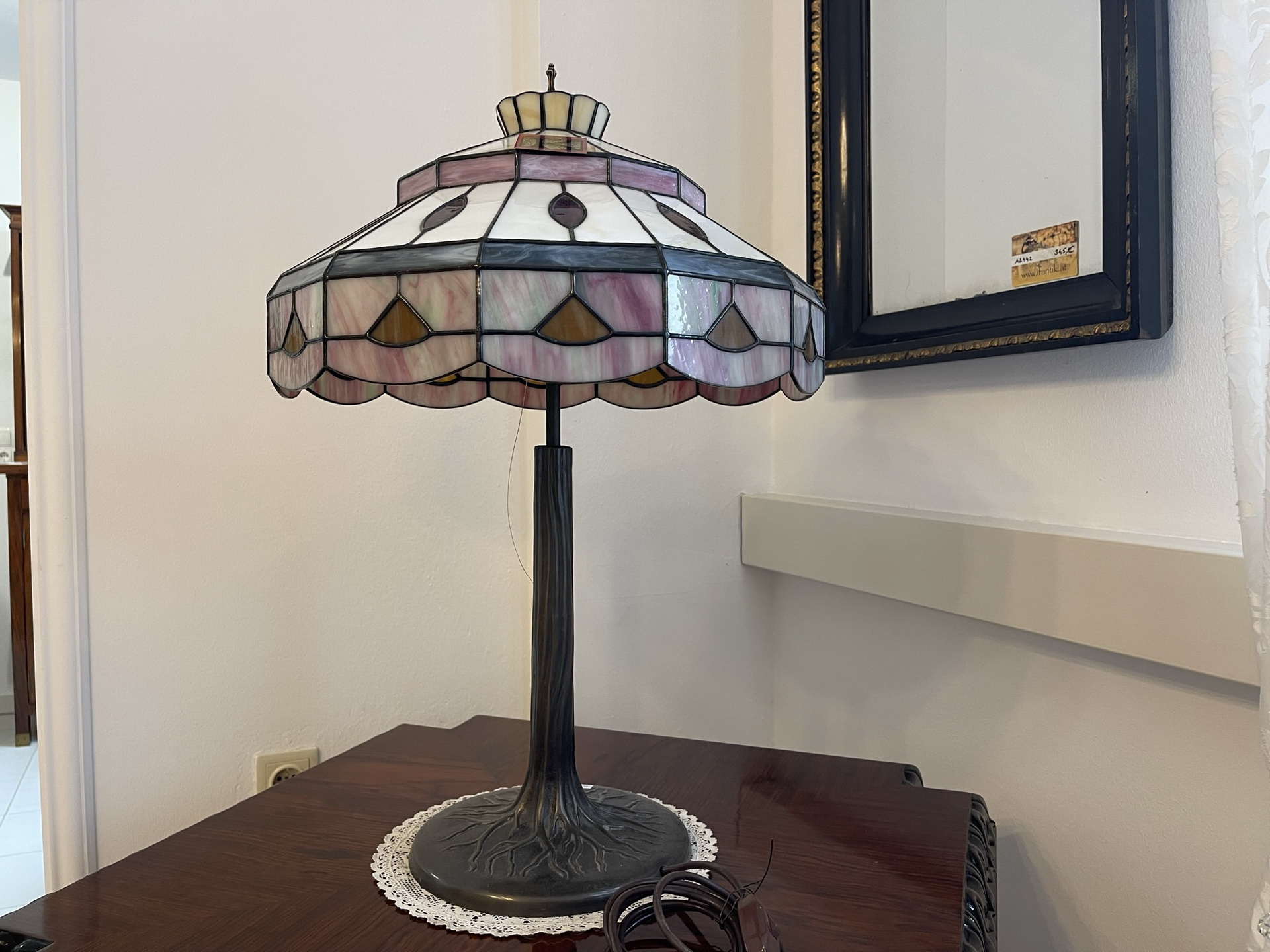 tiffany-glaskunst-_159 Echtglas Lampe Tiffany Glaskunst Klaunser kl11