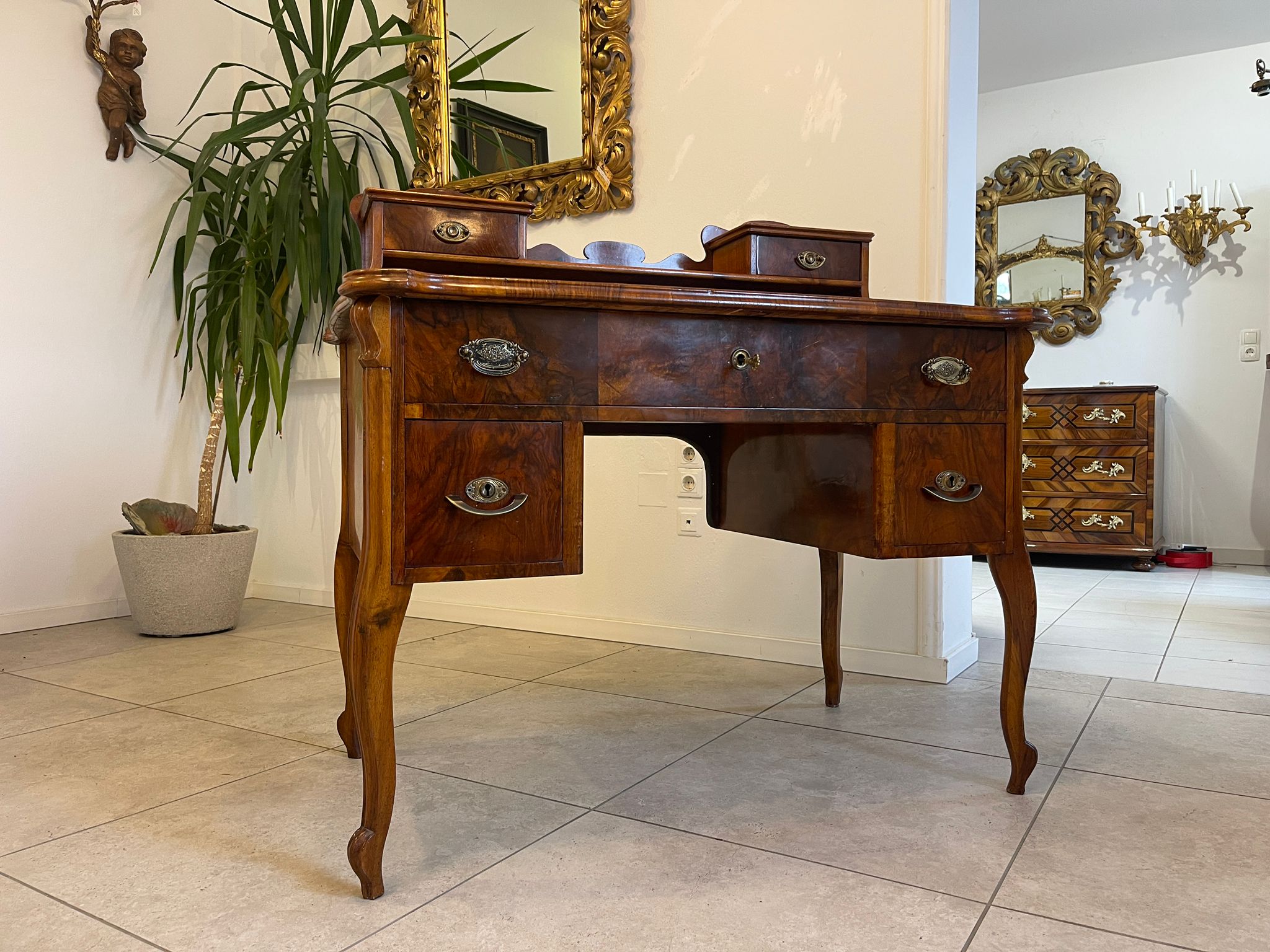 2e109f26-f7fe-4183-a6db-ae95bf88e4f1 Sale Spätbiedermeier Schreibtisch Sekretär Original A5069