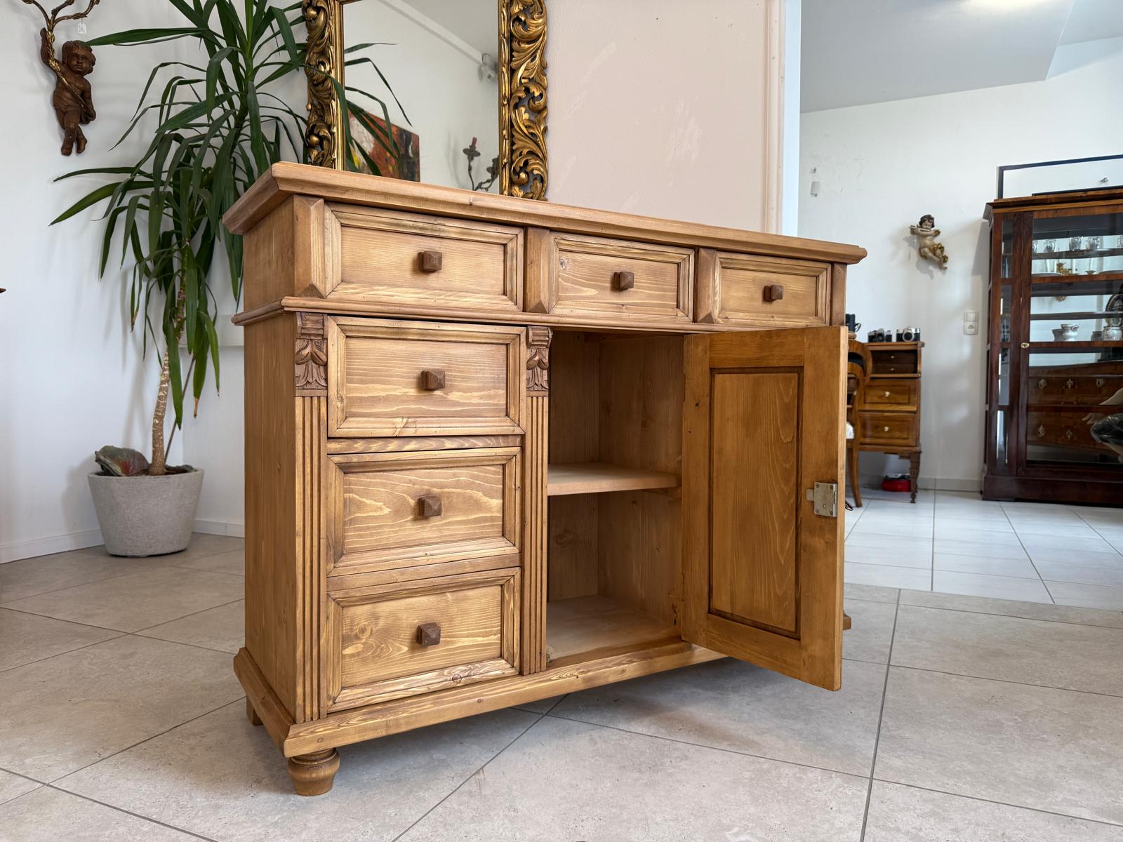 Massivholzkommode Ladenkommode Bauernmöbel Bauernmöbel Bauernschrank G2110