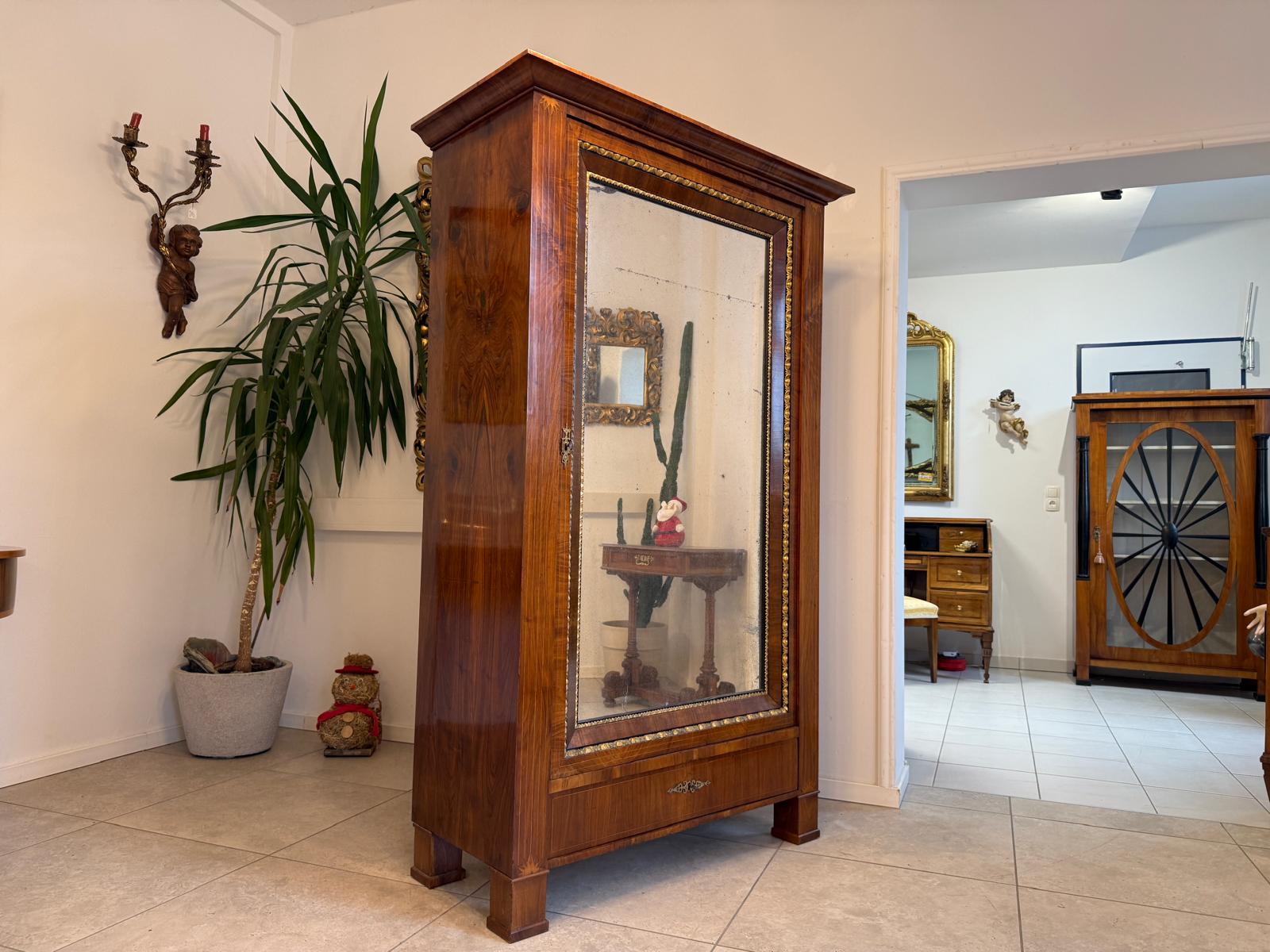SALE Restaurierter Biedermeier Schrank Spiegelschrank Antiquität G2309