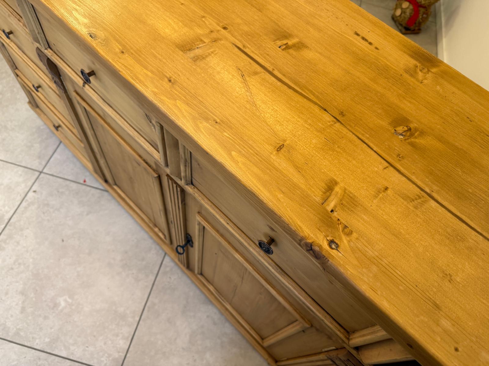 Altholz Ladenkommode Ladenschrank Apothekerschrank Weichholz Antik G2321