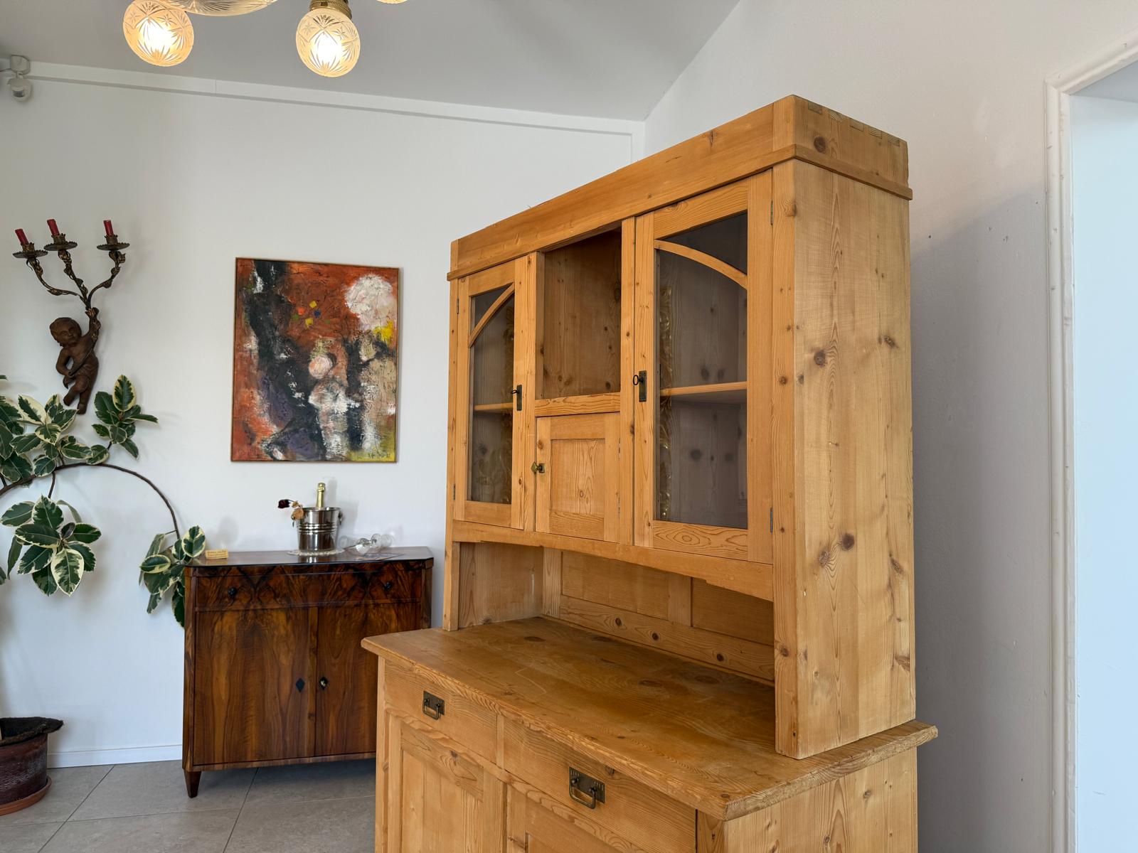 Jugendstil Küchenbuffet Küchenschrank Küchenkredenz Antik G2061