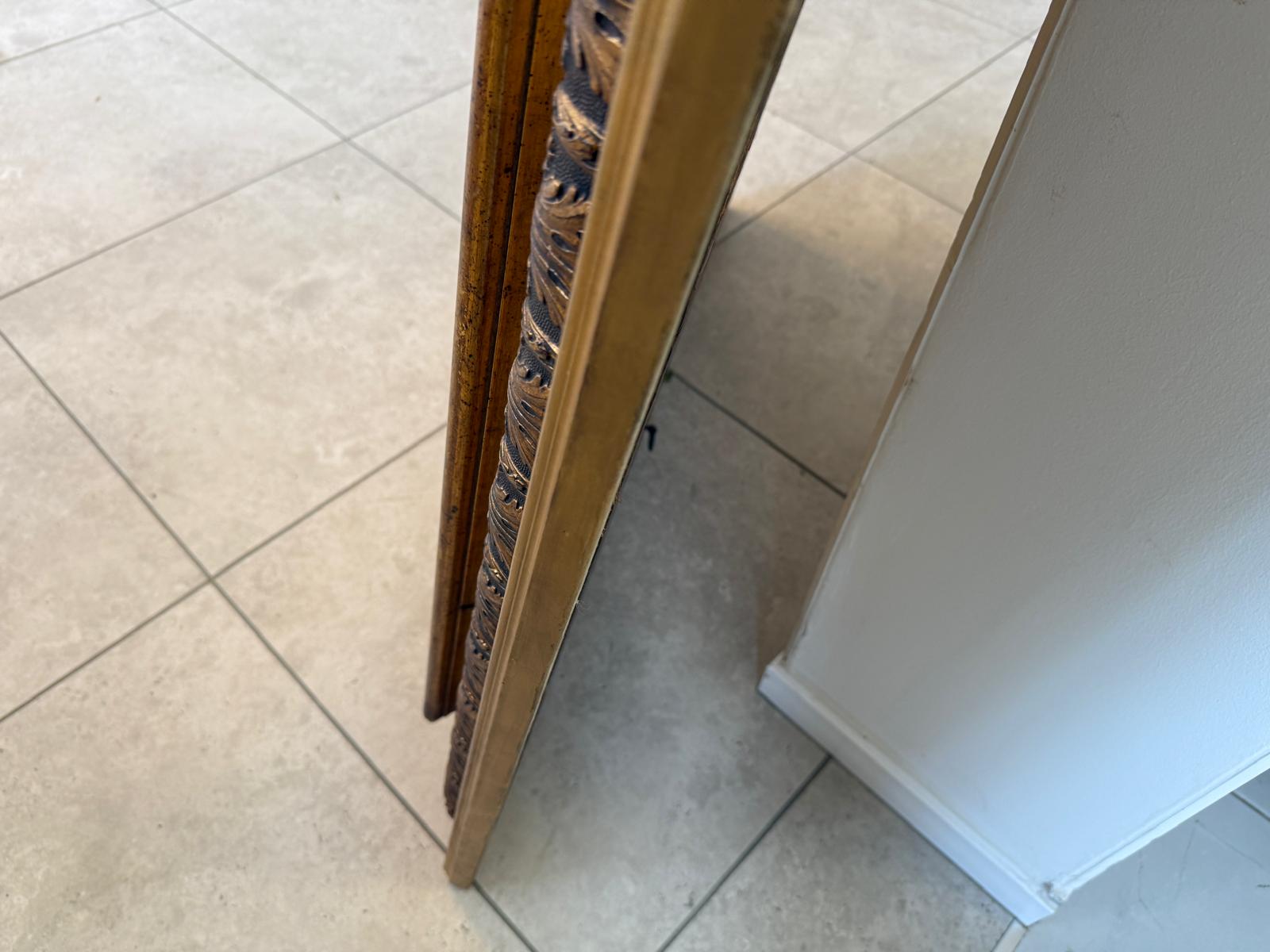 Vergoldeter Ritterspiegel Biedermeier Spiegel Traum Rahmen Antik G2166