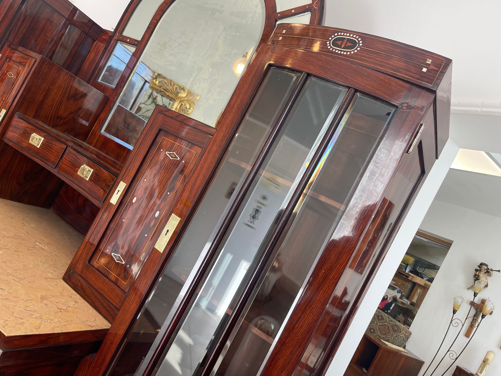 Sale Restauriertes Jugendstil Designerbuffet Bibliotheksschrank Antiquität G1379