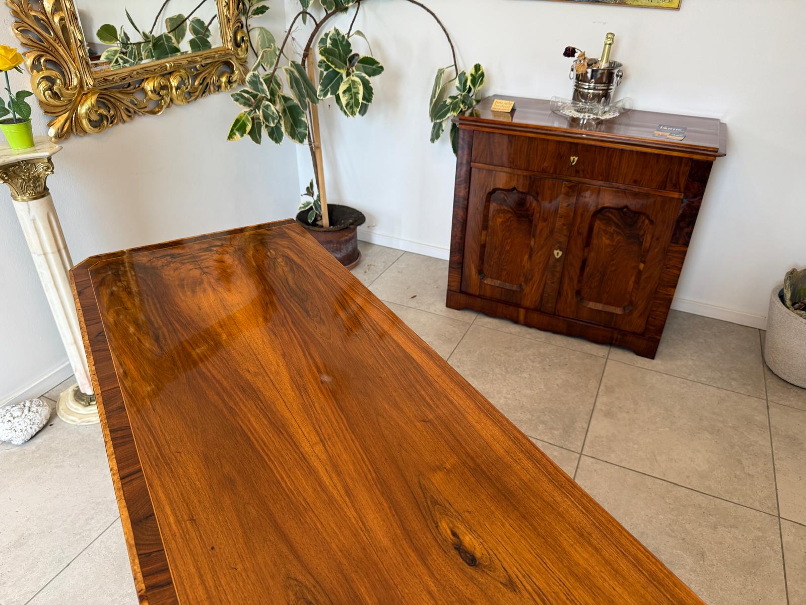 Restaurierte Biedermeier Anrichte Sideboard Antiquität Nussholz G1836-1