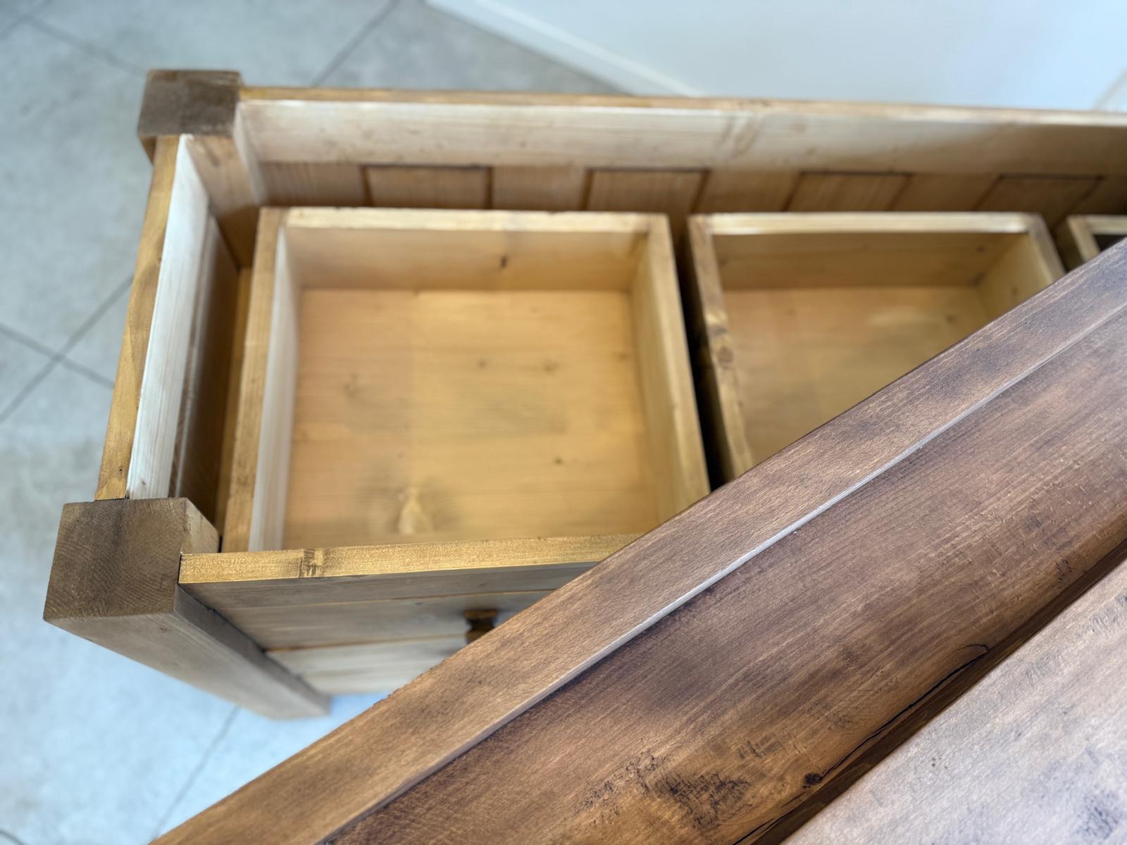 Hobelbank,Werkbank Ladentisch Antik Massivholz D2275