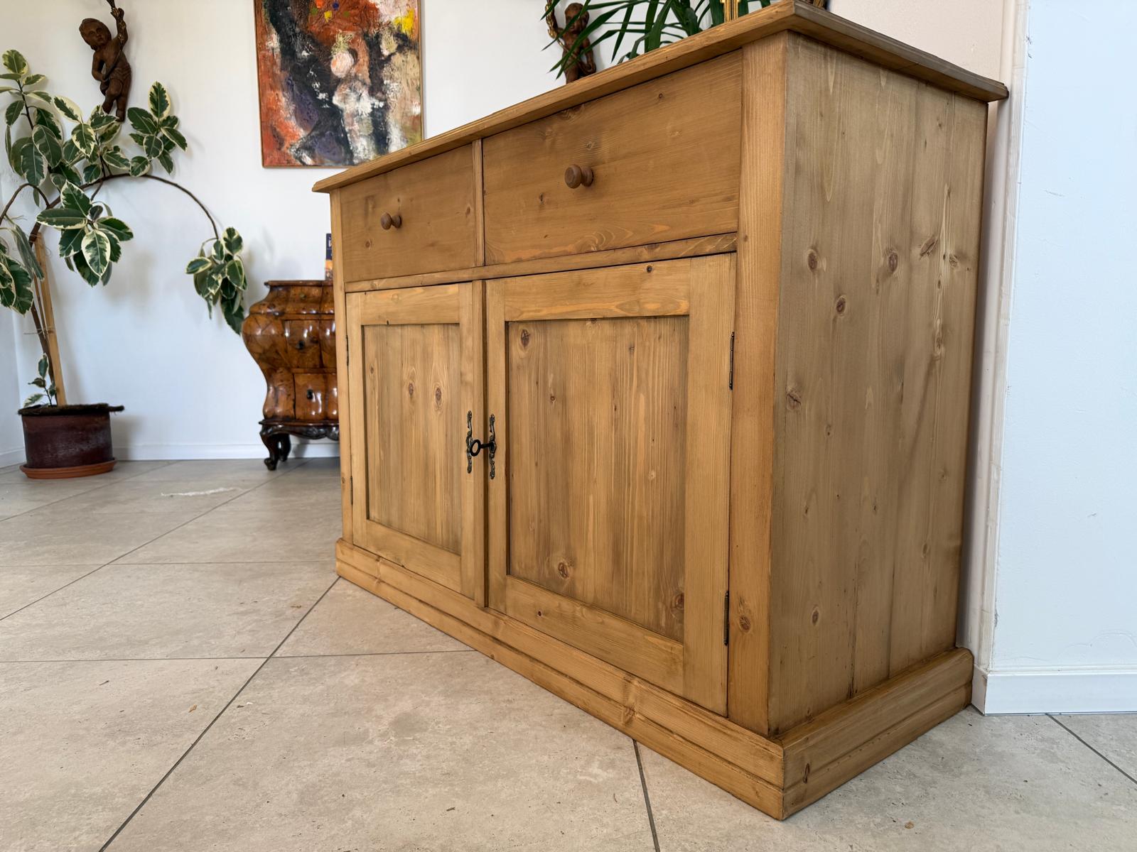 Bäuerliche Anrichte Laden Kommode Laden Kasterl Antik Weichholz Antik D1181