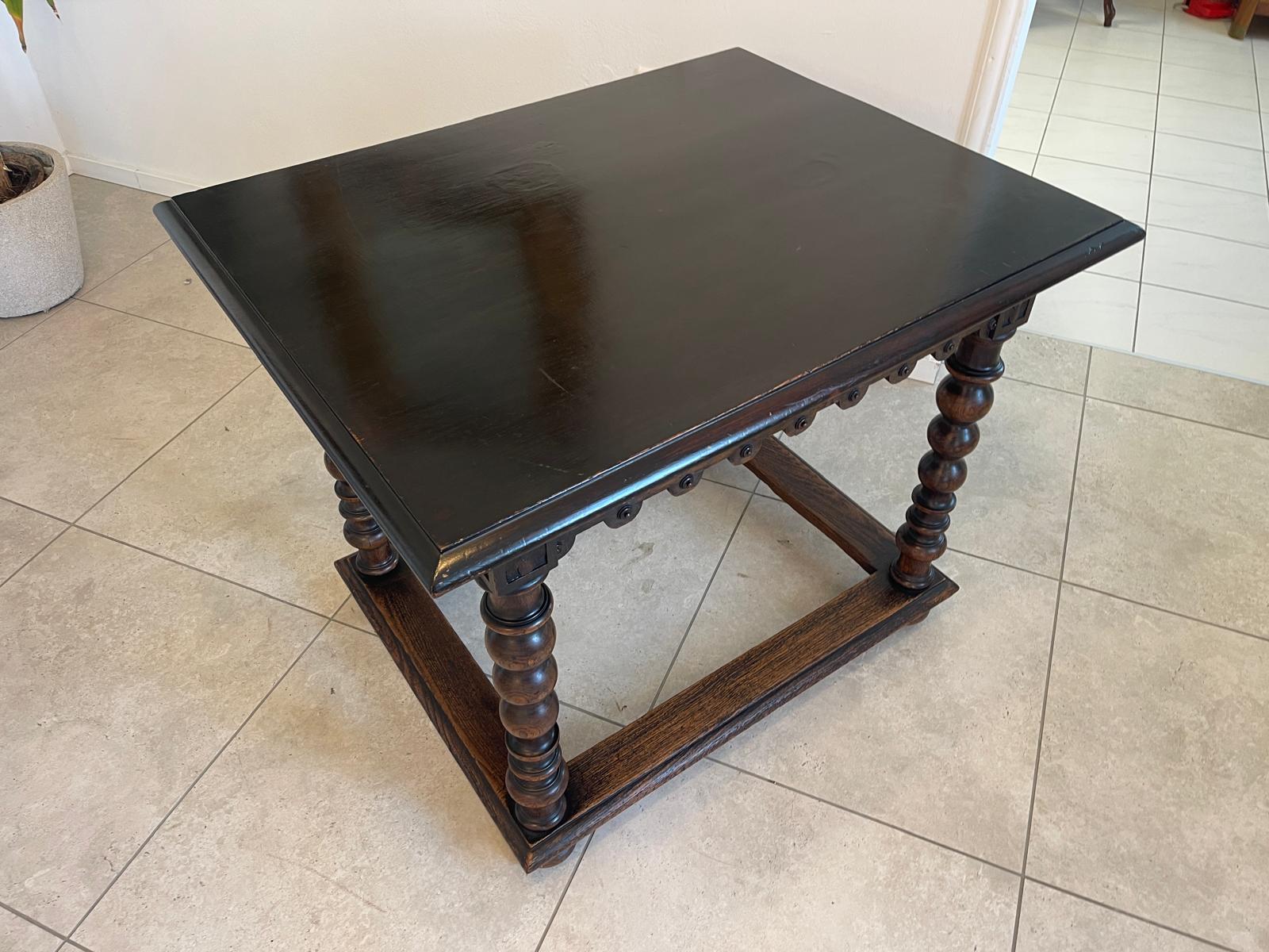 Sale Originaler Prächtiger Tisch Barocktisch Säulentisch G1205