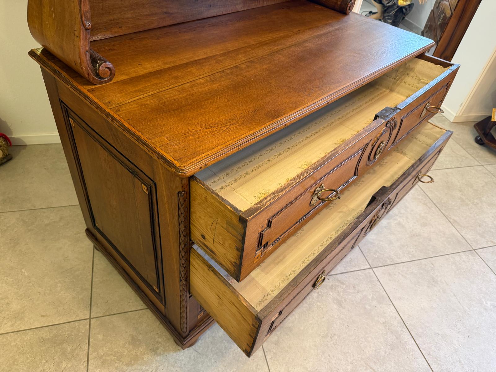 Originaler Josefinischer Aufsatzsekretär Aufsatzkommode Antiquität G2371