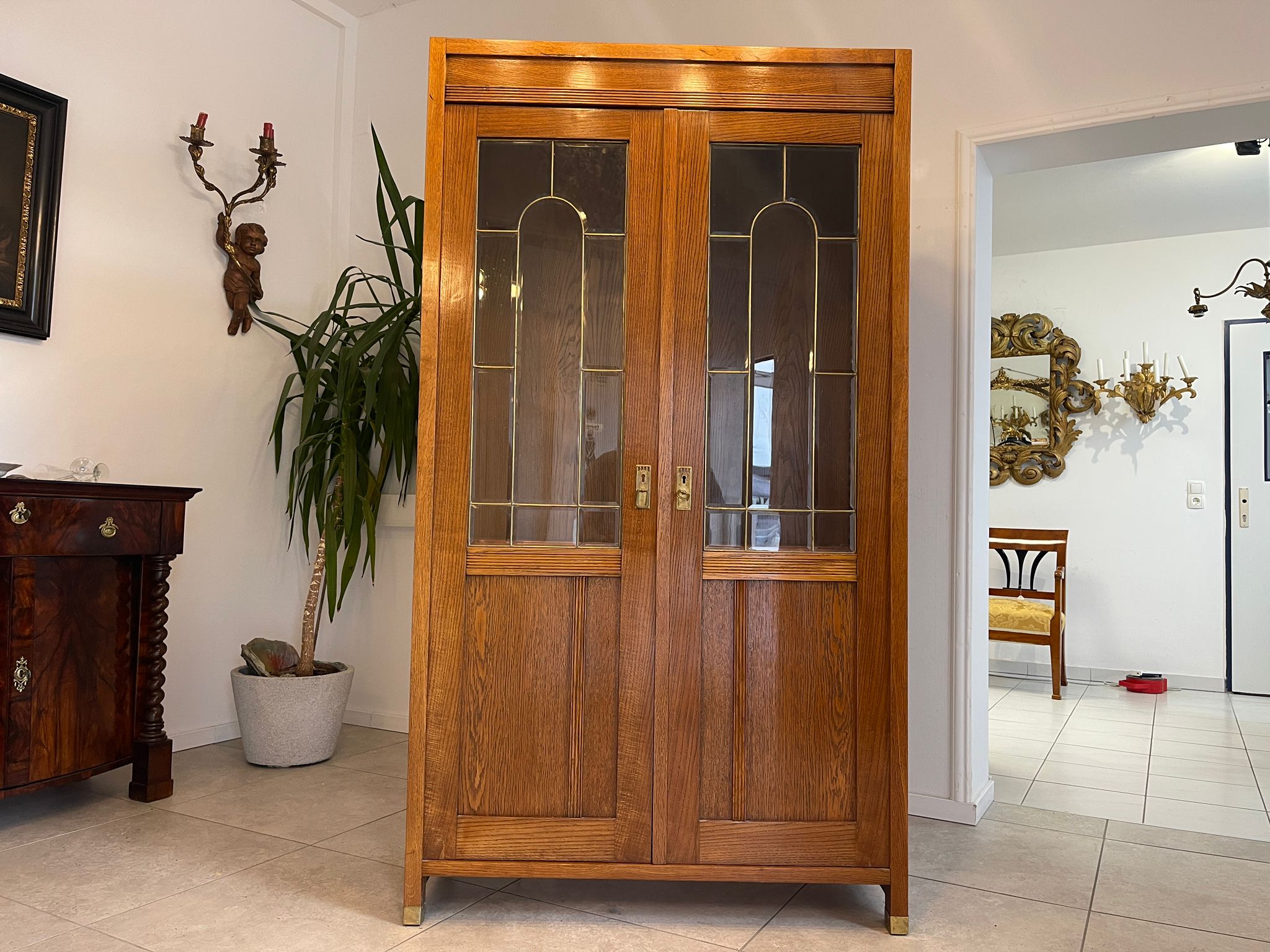 a37f681d-89d5-47c3-8142-5615acf9d07b Sale Jugendstil Vitrine / Bücherschrank/ Antiquität A5041