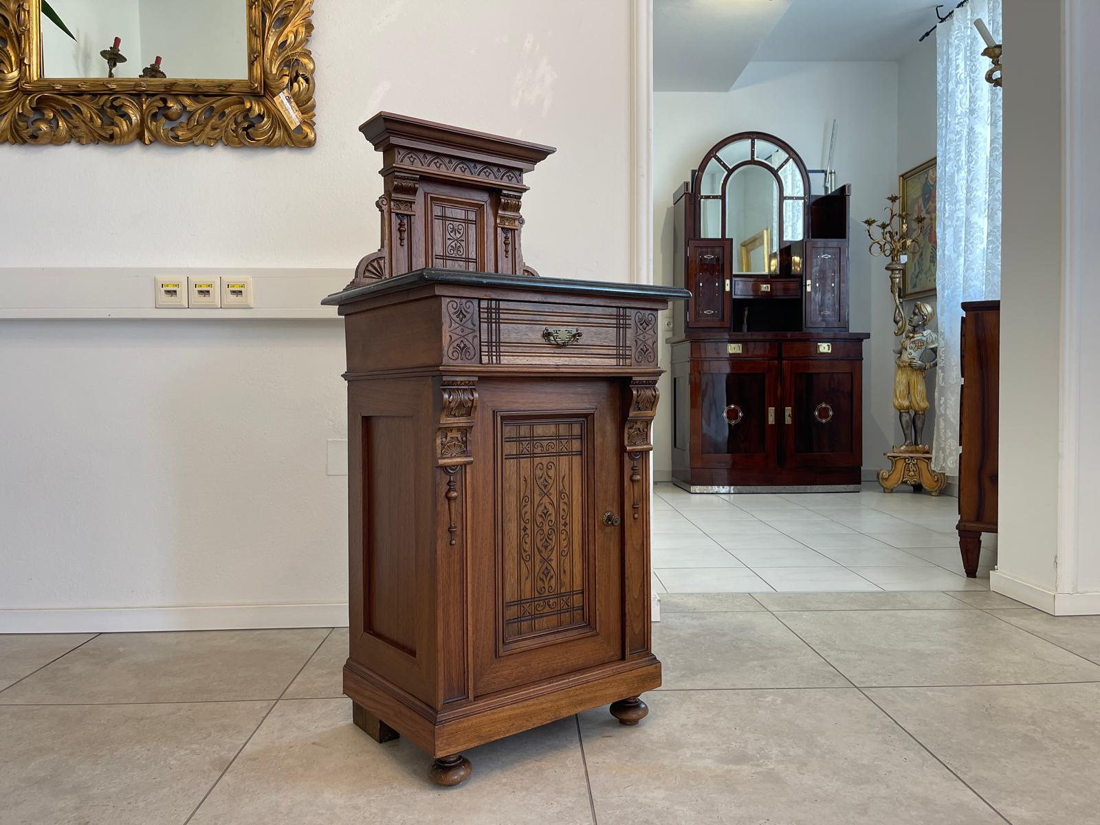 Originales Gründerzeit Historismus Nachtkasterl Anrichte Antiquität G1349