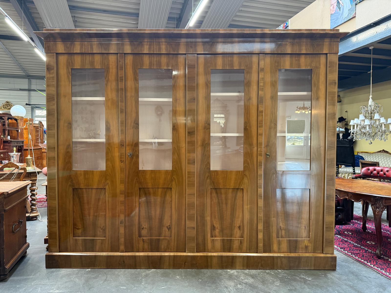 SALE Restaurierte Biedermeier Vitrine Bücherschrank Bibliotheksschrank ANTIQUITÄT D1225