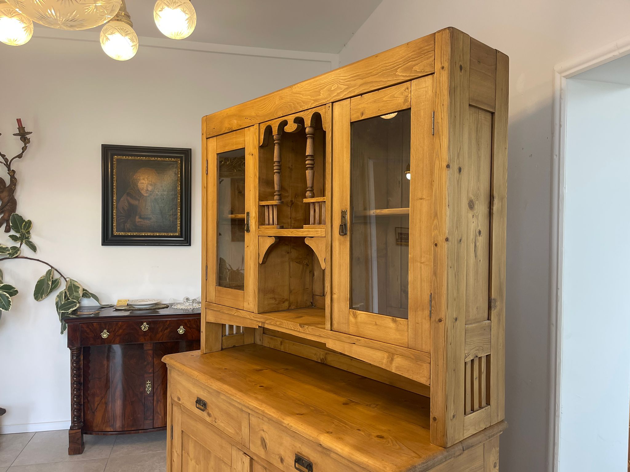 0a159017-5509-481b-9313-325e3ead5ac2 Jugendstil Küchenbuffet Küchenschrank Küchenkredenz A4864