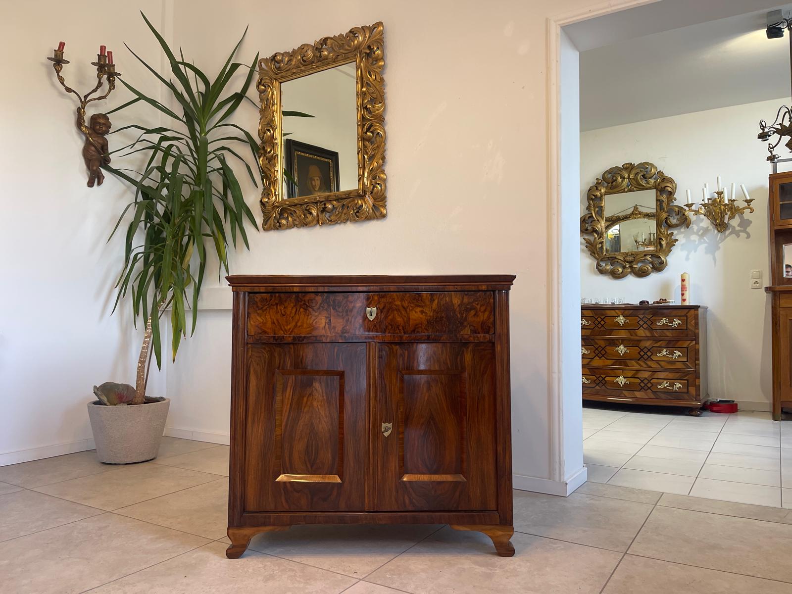 Altrestauriertes Biedermeier Trumeau Anrichte Kommode Antiquität A5146