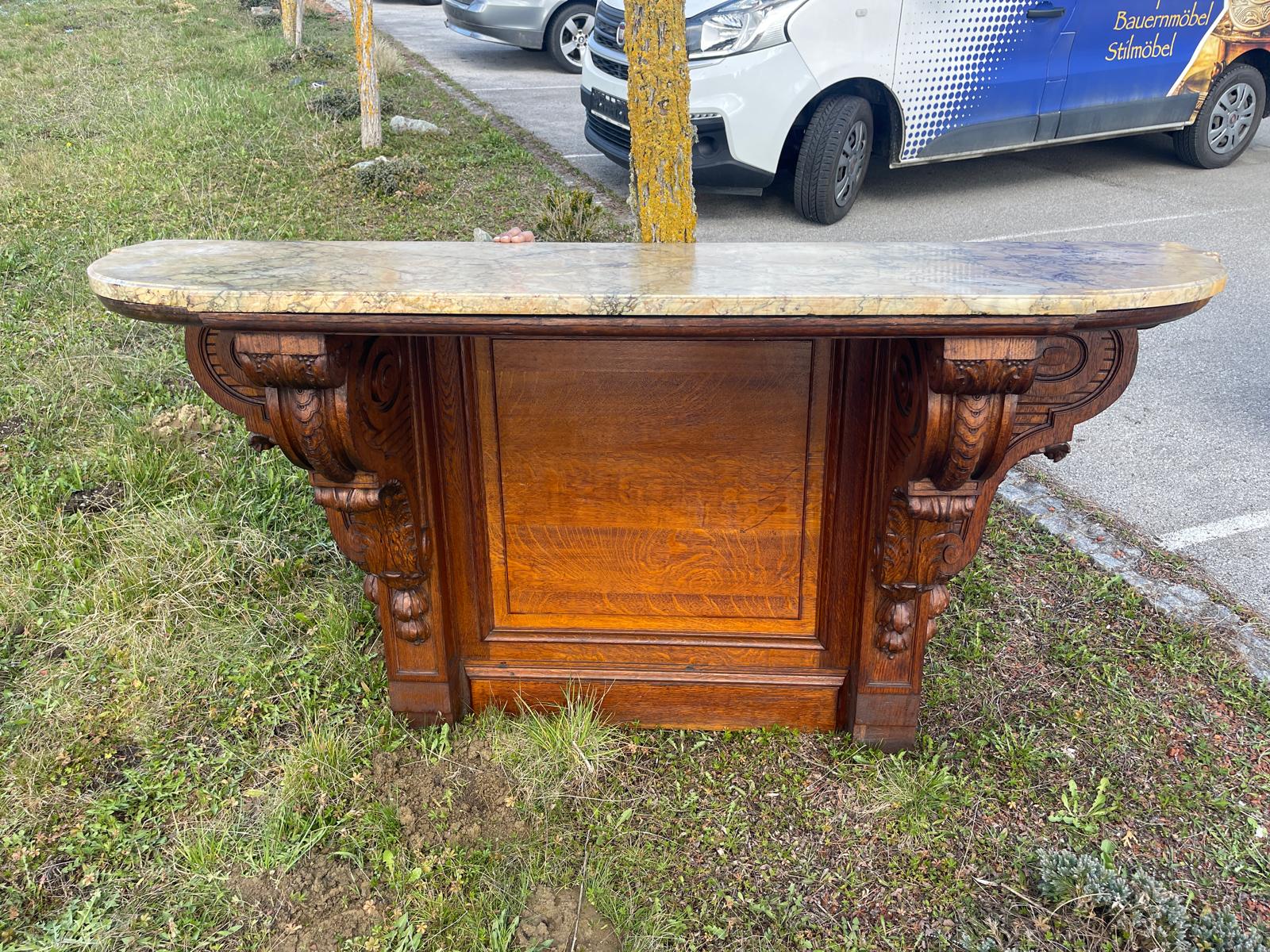 Originale Grosse Historismus Konsole Konsule Podest Antiquität G1355