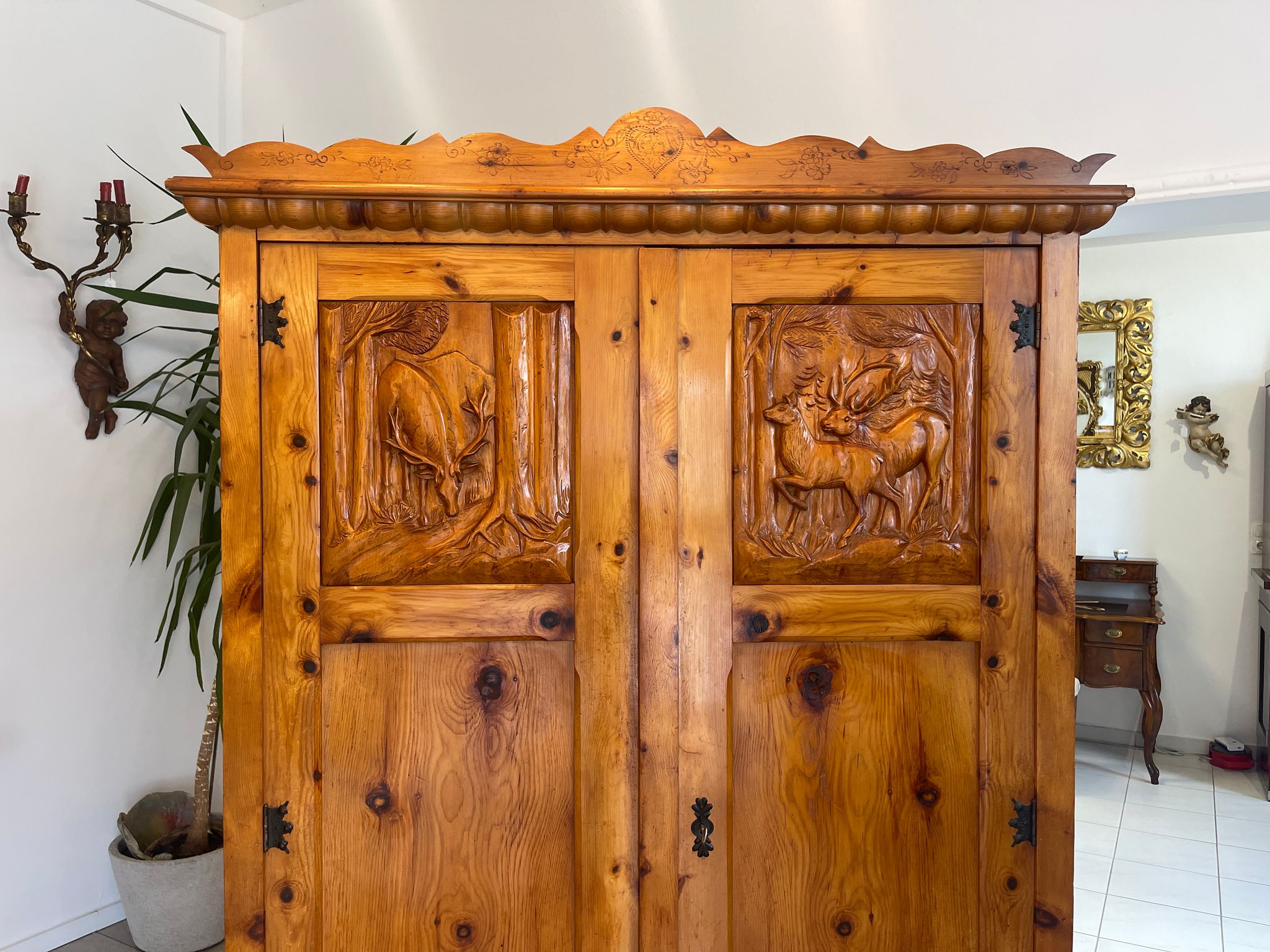 Zirbenholz Schrank Kasten Bauerschrank Kleiderkasten Bauernmöbel G1535