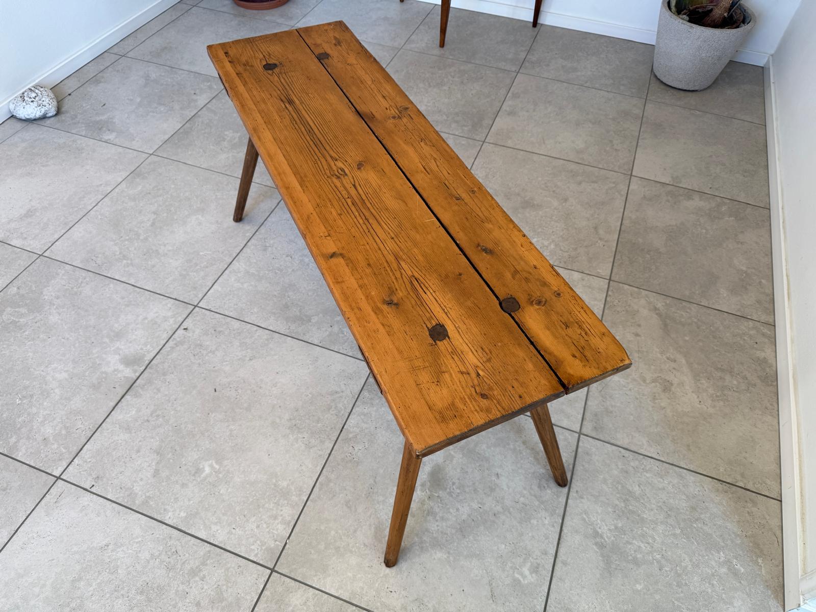 Altes  Bankerl Sitzbank Bankerl Massivholz Bauernbank G2285