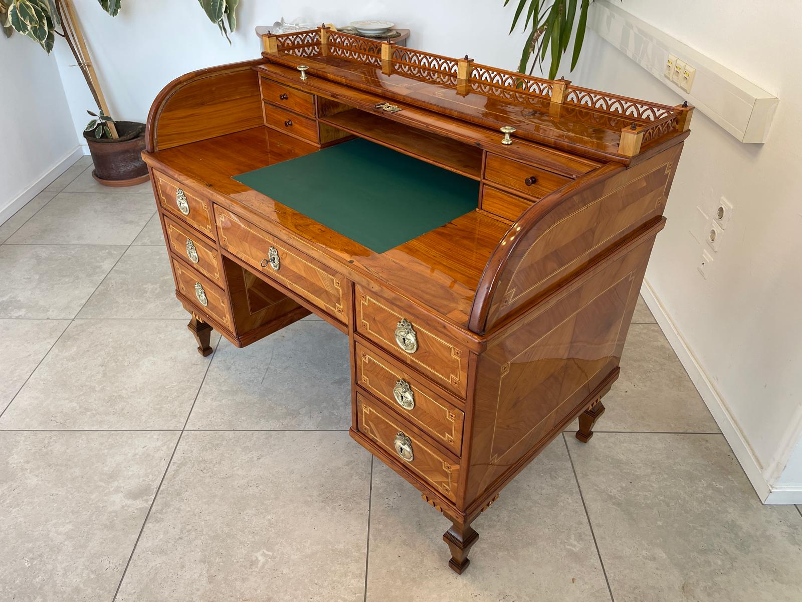 Sale restaurierter Josefinischer Rolladen Sekretär / Schreibtisch Klassizismus Antiquität G1130