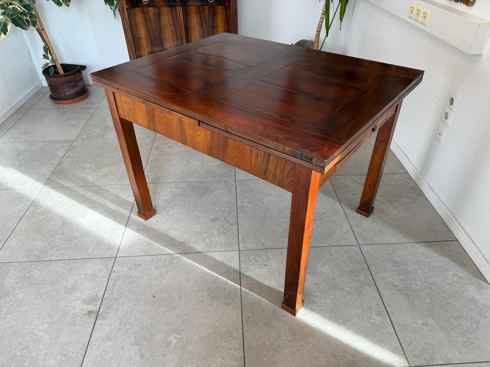 Biedermeier Auszugtisch Speisetisch Tisch Nussholz G2109