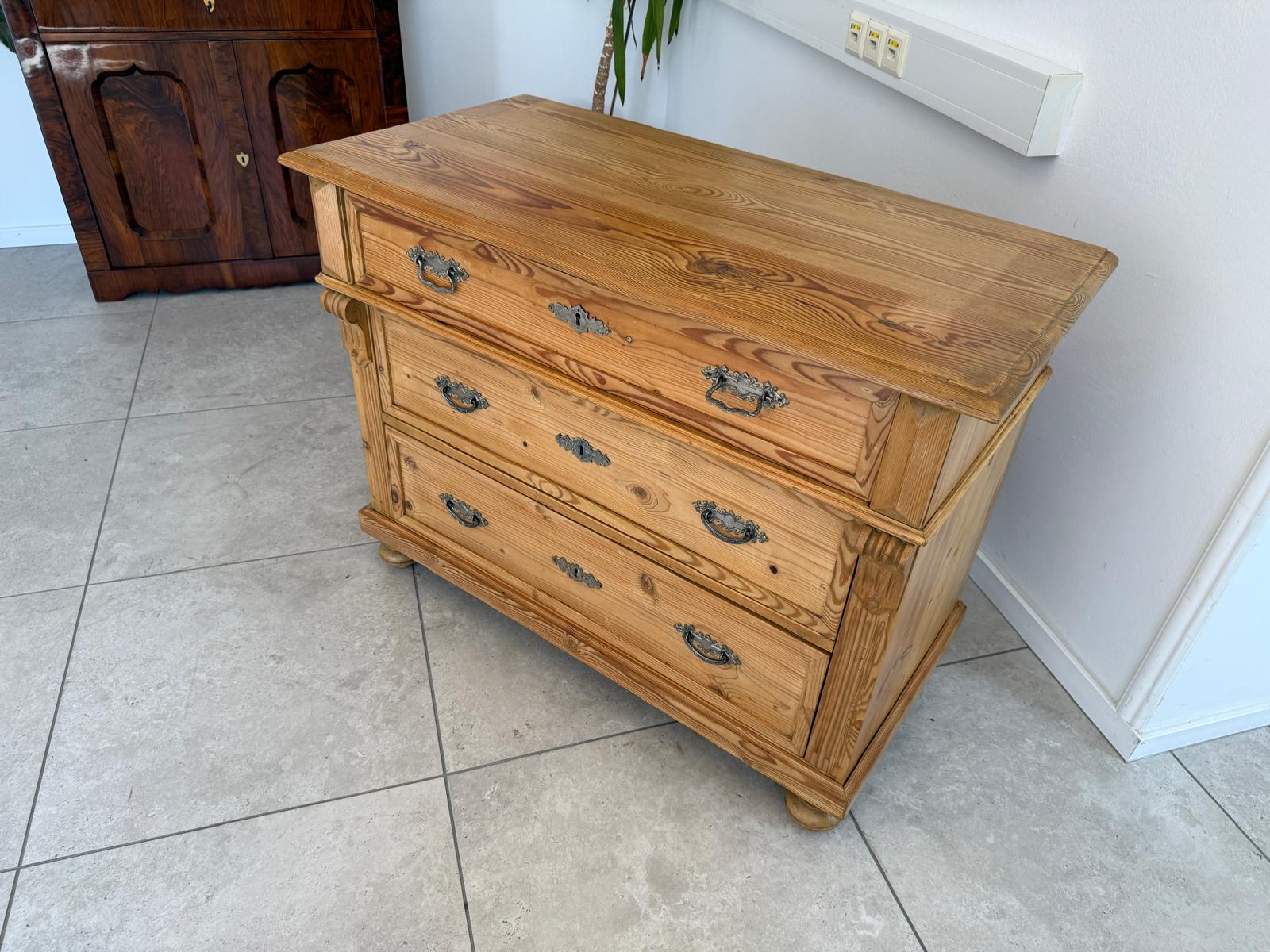 Gründerzeit Laden Kommode Restauriert Weichholz Bauernkommode G1848