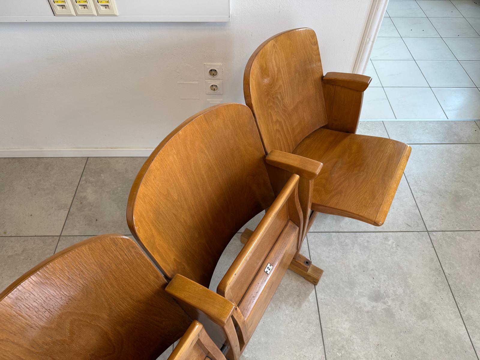 Originale Kinostuhlreihe Kinosessel 3er Set Klappstuhl D2628