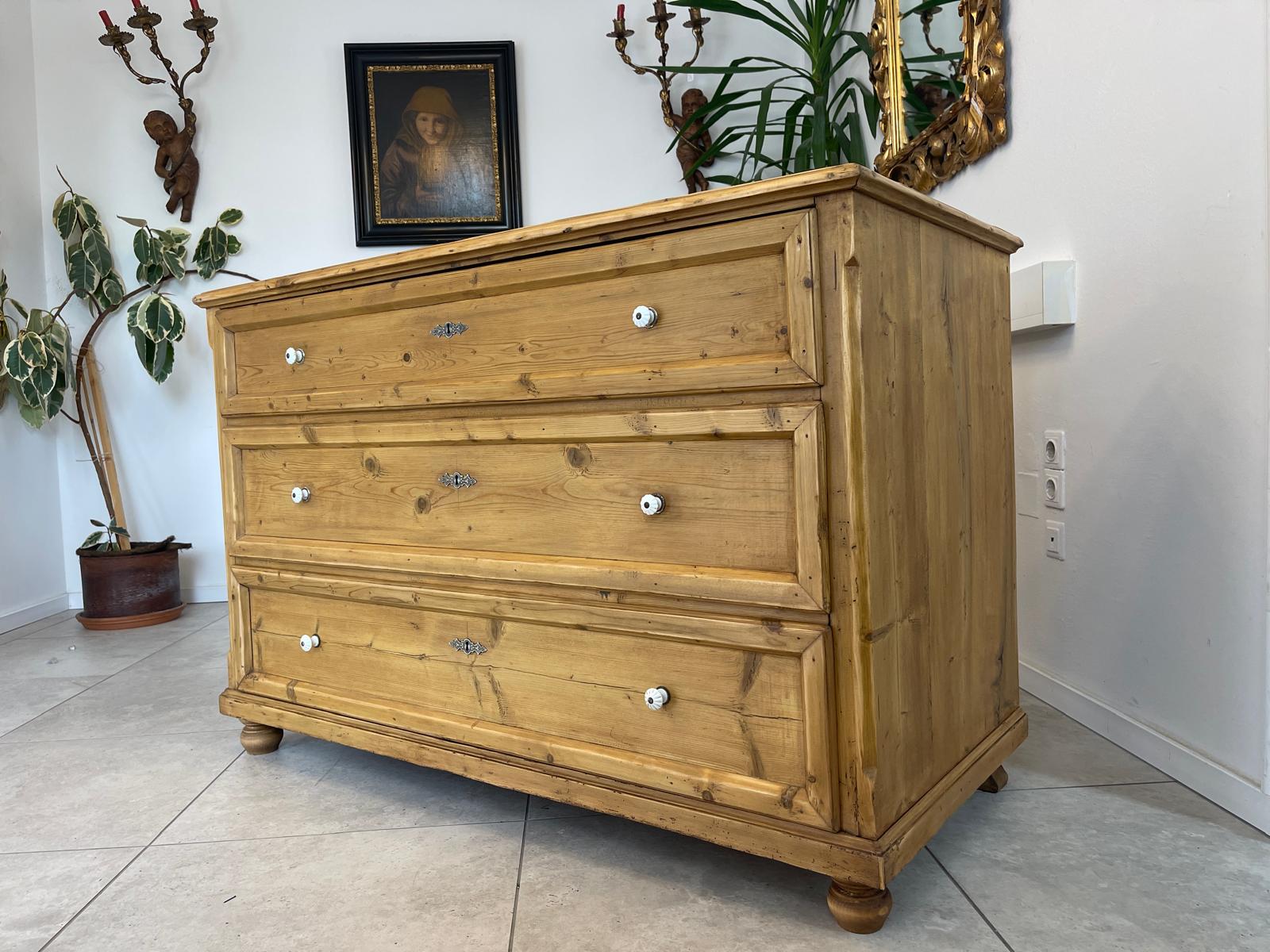 Restaurierte Übergroße Biedermeier Kommode Ladenkommode Bauernstube G1234