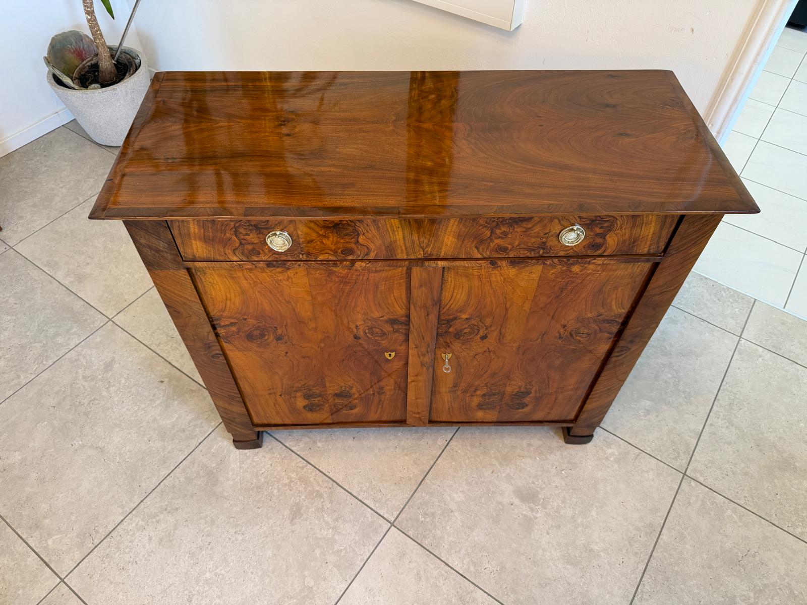 Biedermeier Trumeau Restauriert Antiquität Restauriert D2391