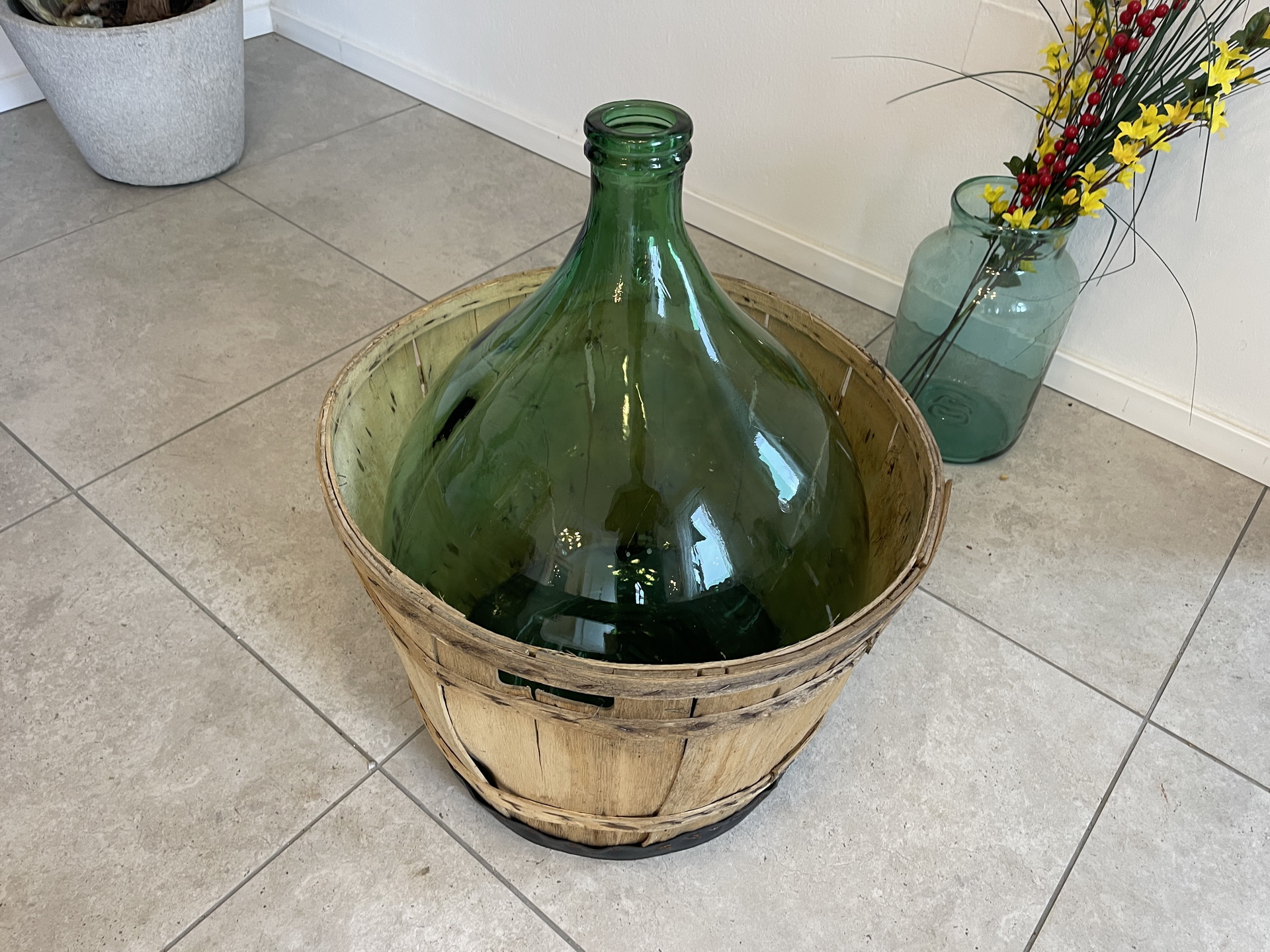 IMG_4344rl8JWkbfUFQGn Alte Ballonflasche Weinballon, Gärballon, Ballonflasche A4718
