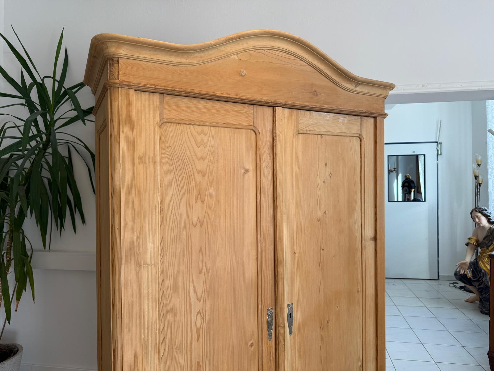 Originaler Gründerzeit Biedermeier Bauernschrank Naturholzschrank G2063