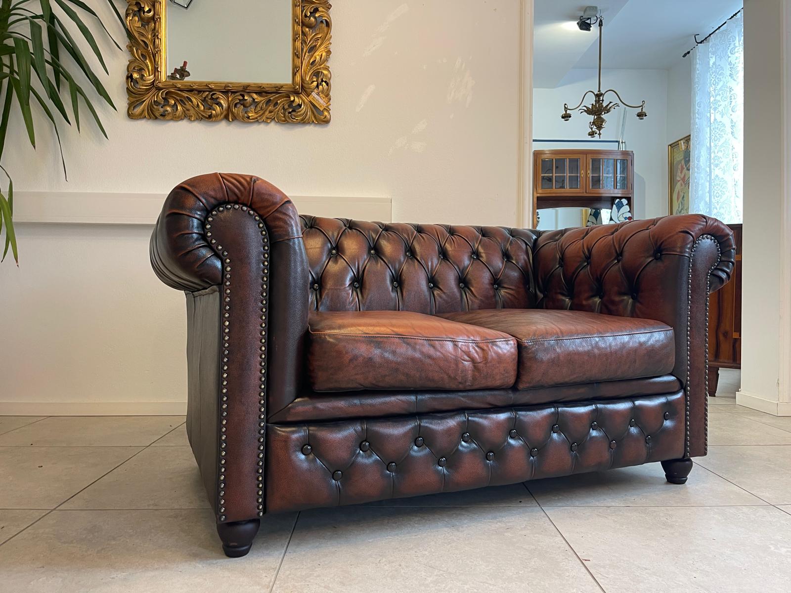 Exclusives Chesterfield Clubsofa Traum Neuwertig E1032-1