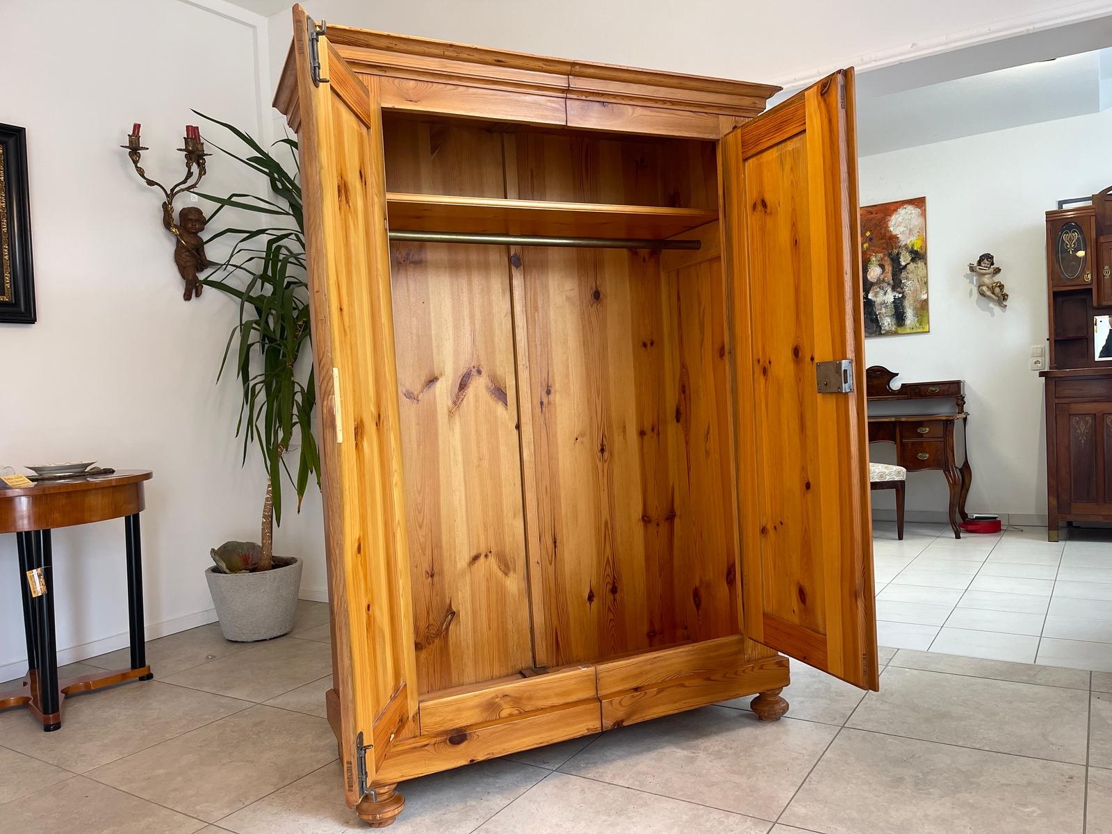 Biedermeier Bauernschrank Naturholzschrank Bauernkasten Bauernmöbel G1232