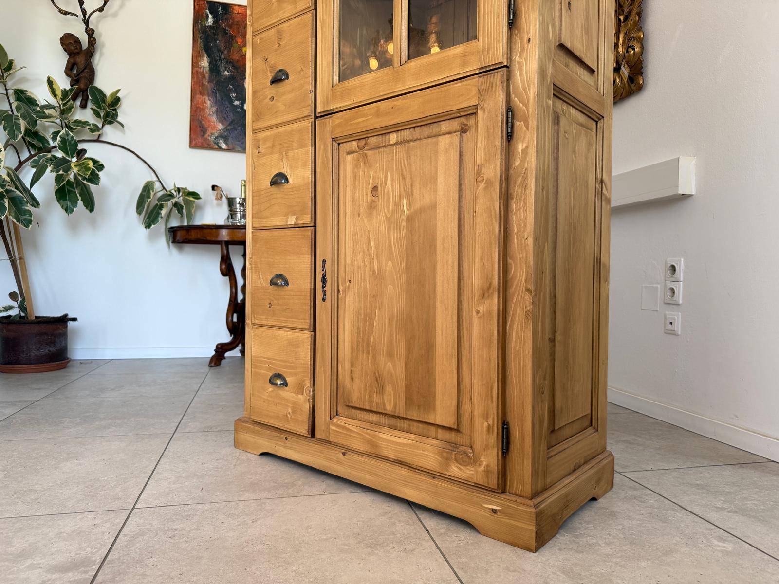 Anrichte Almerschrank Kommode Vitrinenschrank Bauernschrank G1777