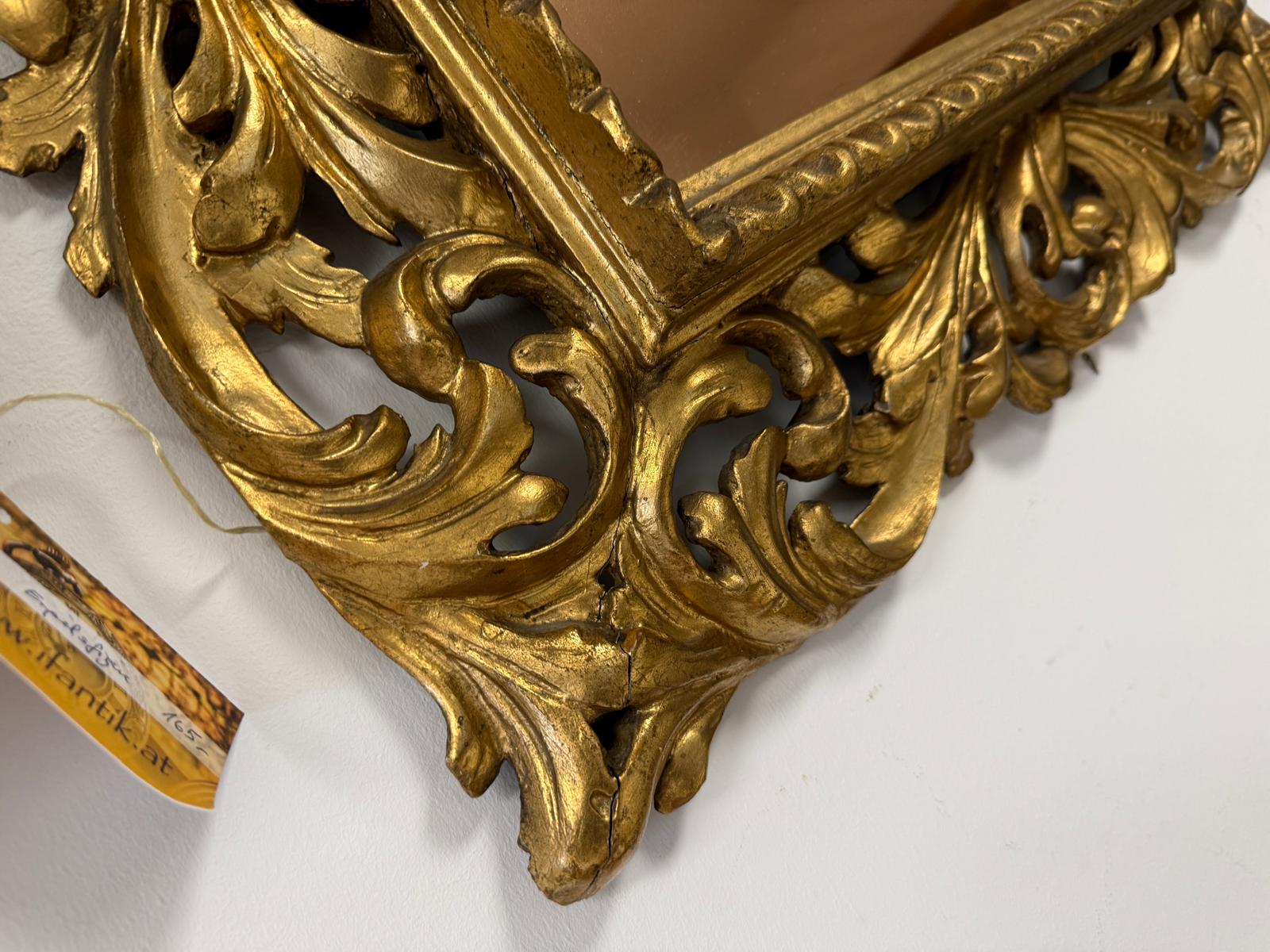 SALE Florentiner Spiegel Akanthusblattschnitzkunst Holzschnitzerei Golden G2380