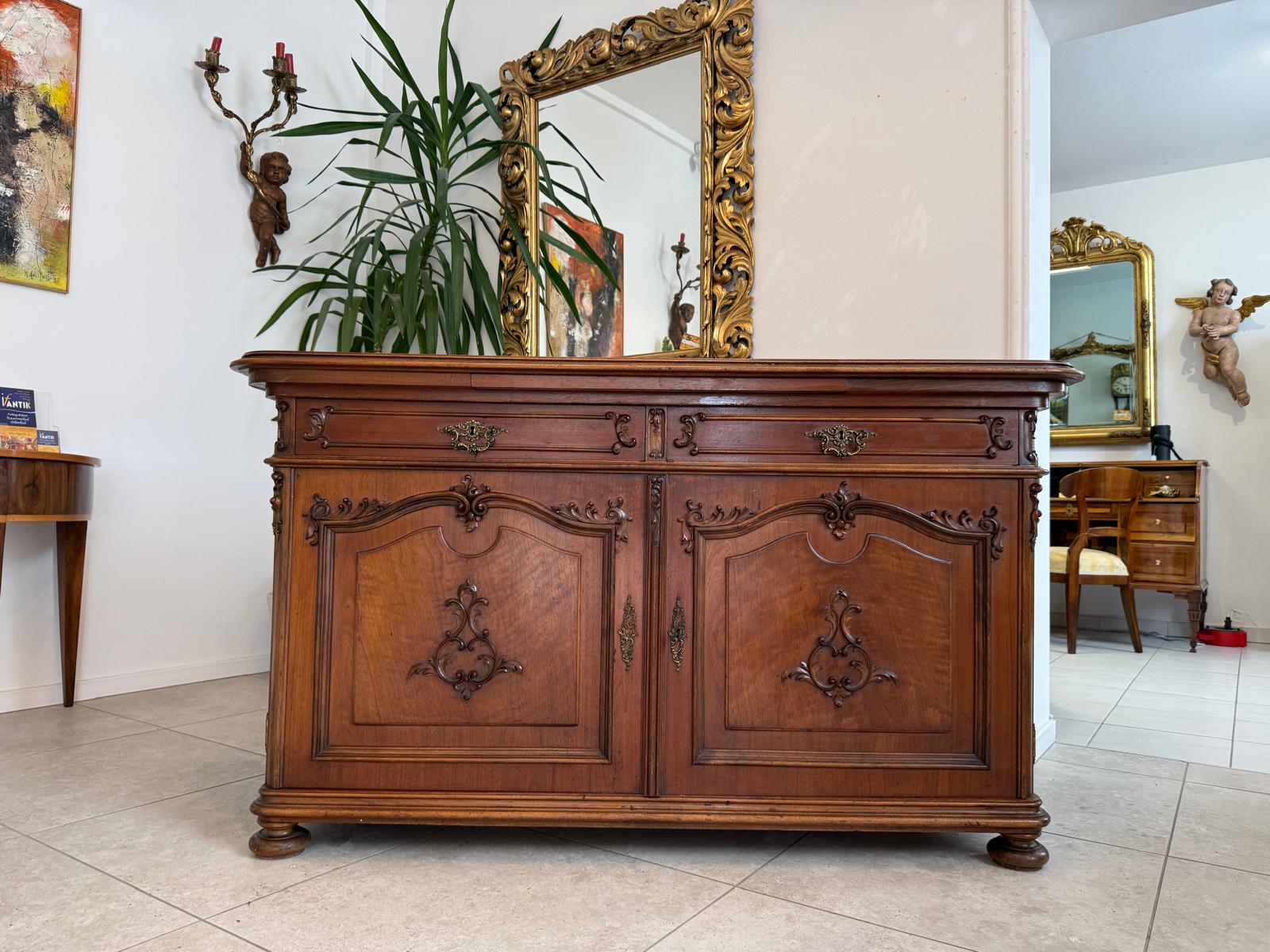 Originale Pfeiferlbarock Anrichte Barschrank Buffet Altarschrank D1009