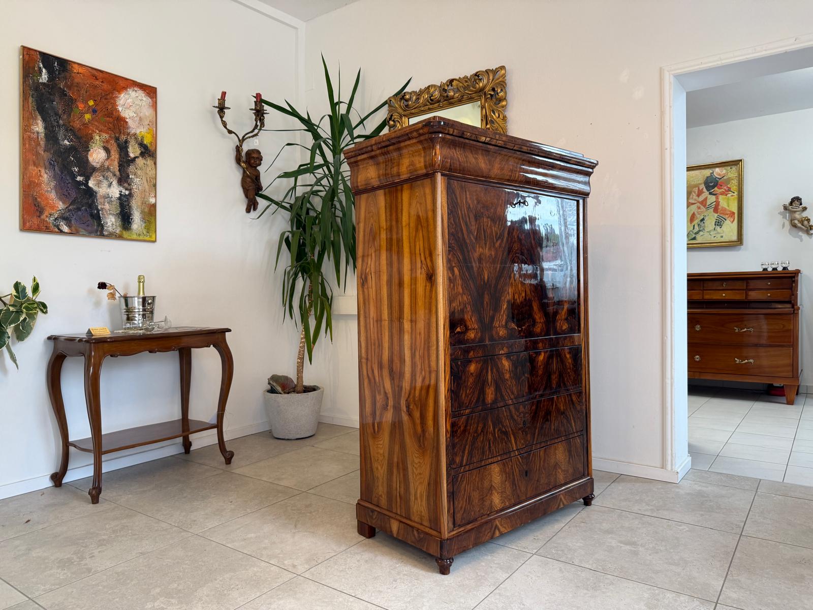 Sale Restaurierter Spätbiedermeier Standsekretär Schellack G1816