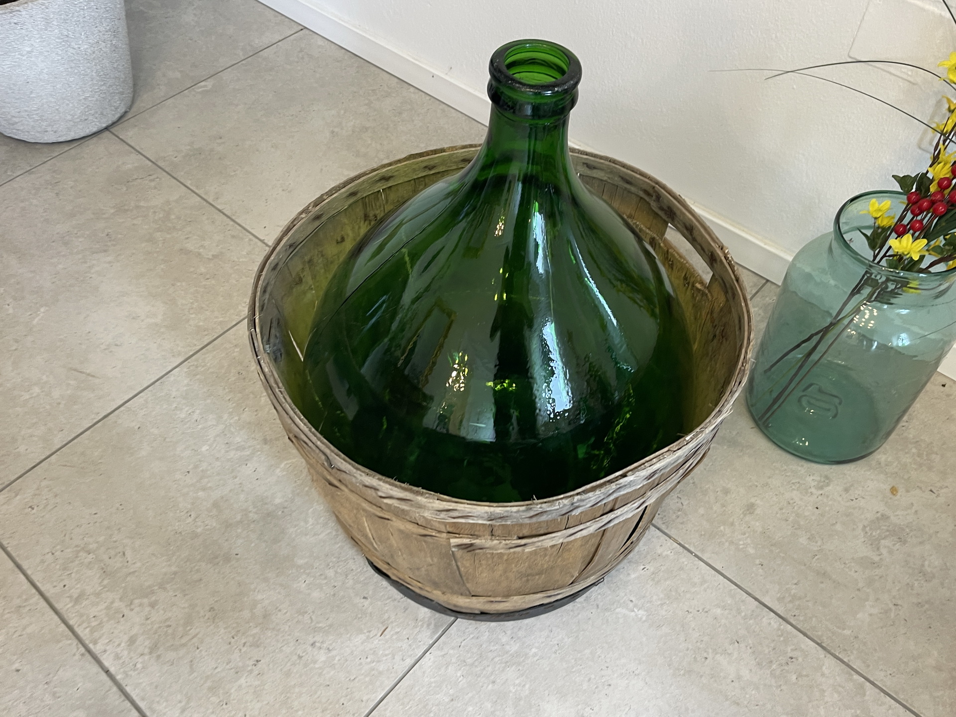 IMG_441248tn3TUvTVPuG Alte Ballonflasche Weinballon, Gärballon, Ballonflasche A4729