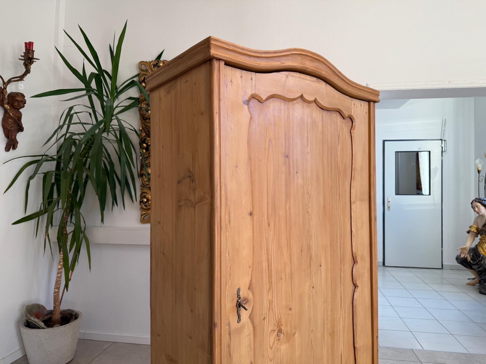 Originaler 1 türiger Bauernschrank Gründerzeit Naturholzschrank G2292