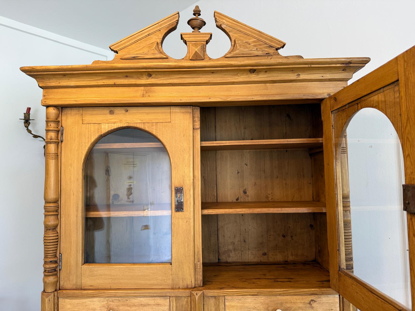 Gründerzeit Naturholschrank Küchenbuffet Küchenschrank Küchenkredenz G1835