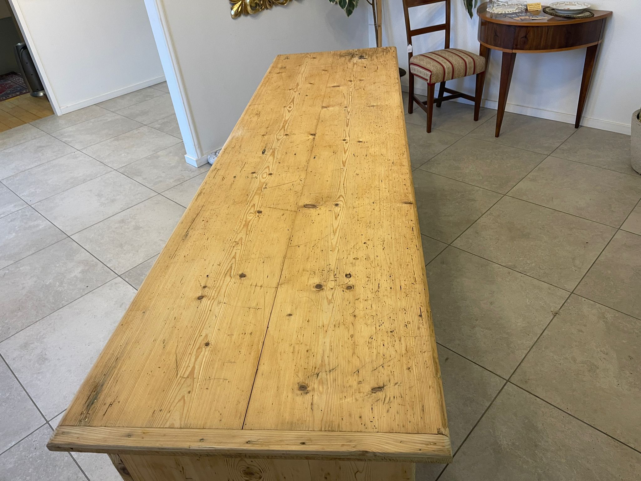 Urige bäuerliche Bar Anrichte Altholz Vintage Verkaufstheke G1077