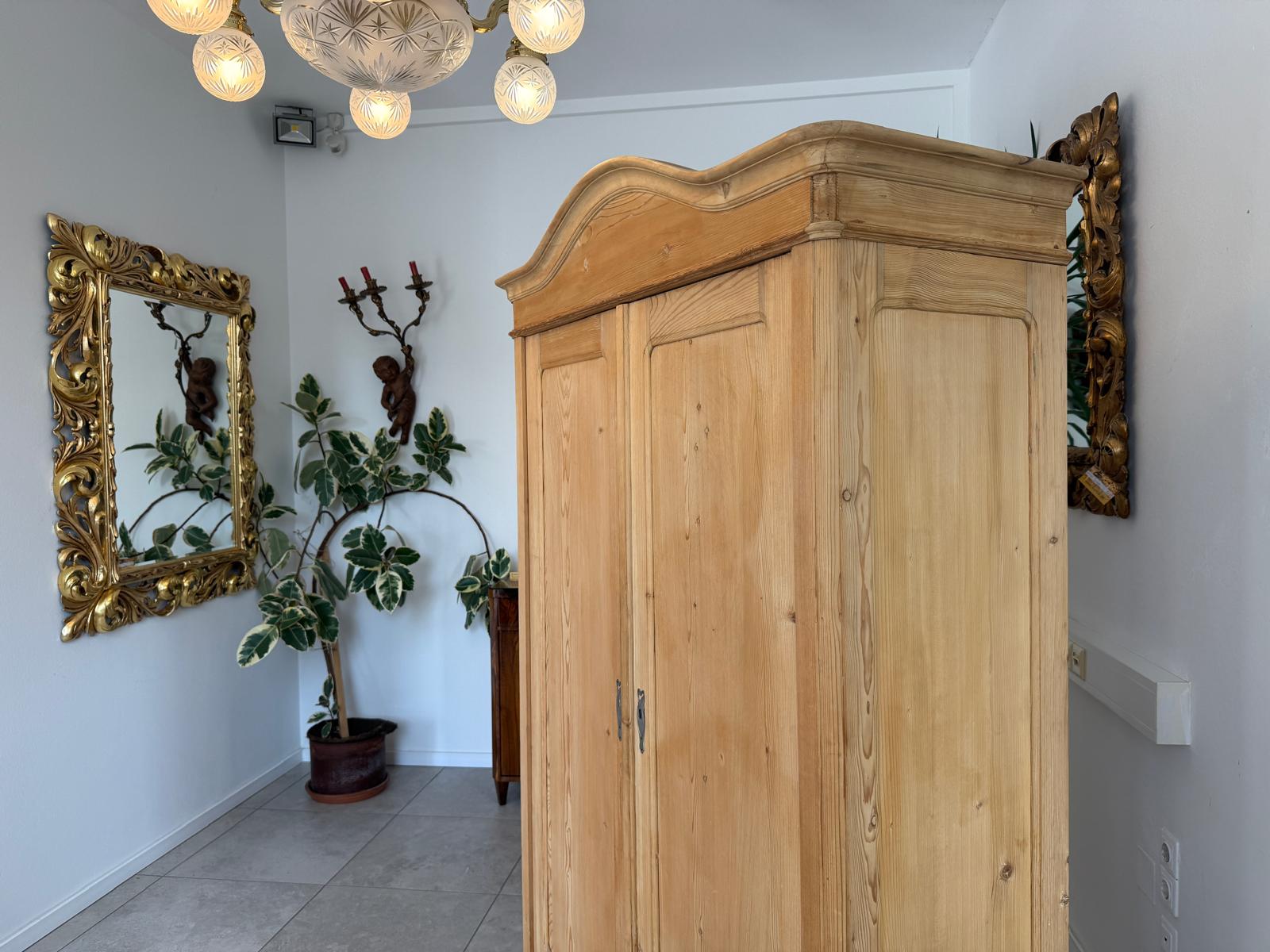 Originaler Gründerzeit Biedermeier Bauernschrank Naturholzschrank G2063