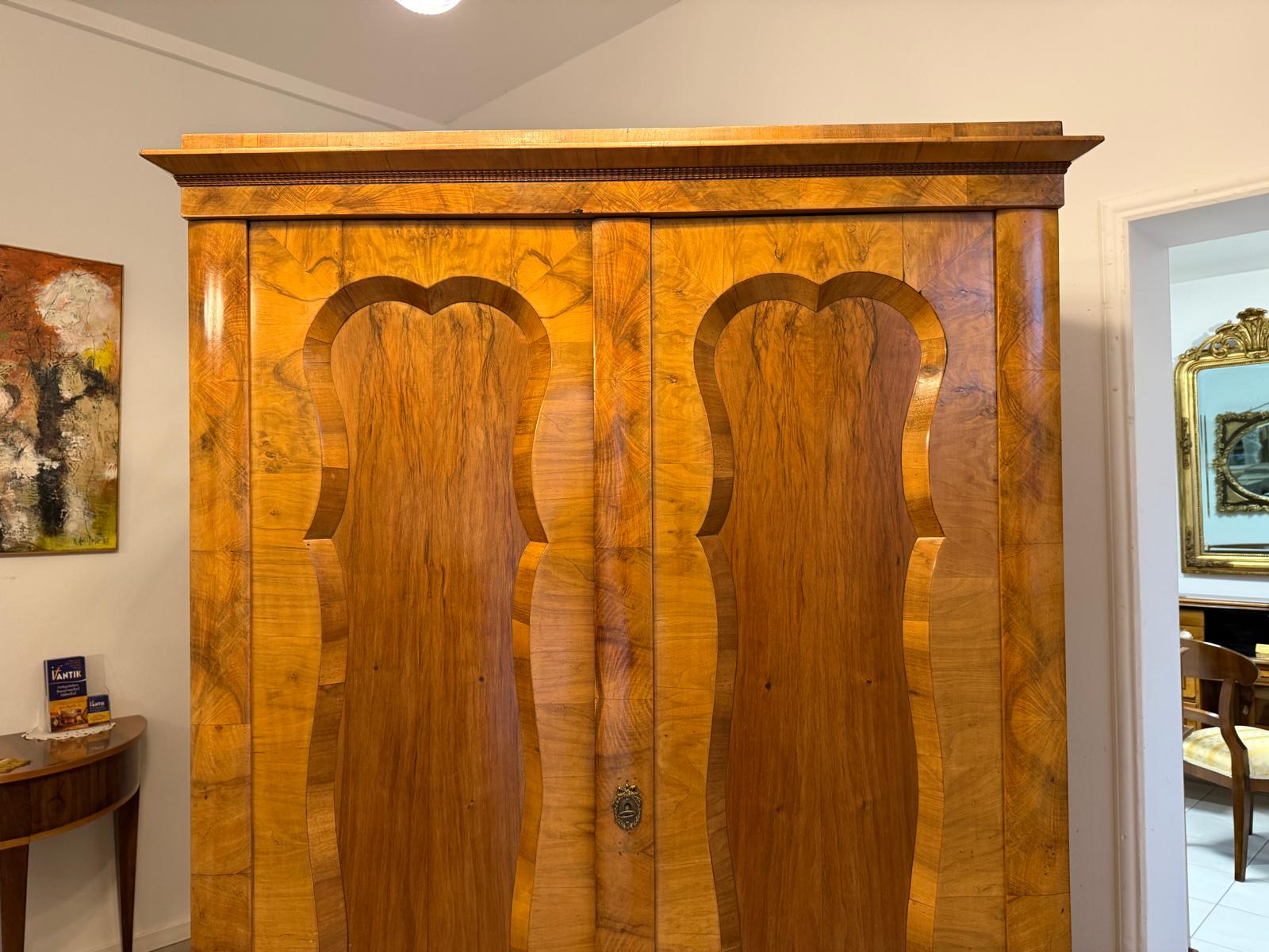 Original Biedermeier Schrank Kleiderkasten Keilschrank G2329