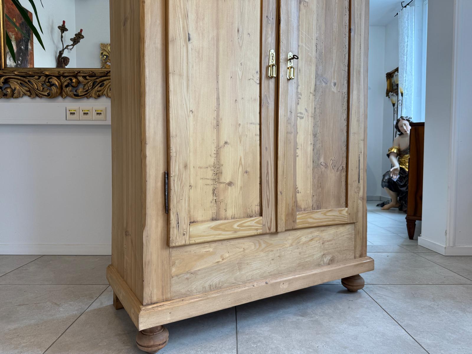 Bauernschrank Steirisch Biedermeier Naturholzschrank D2270