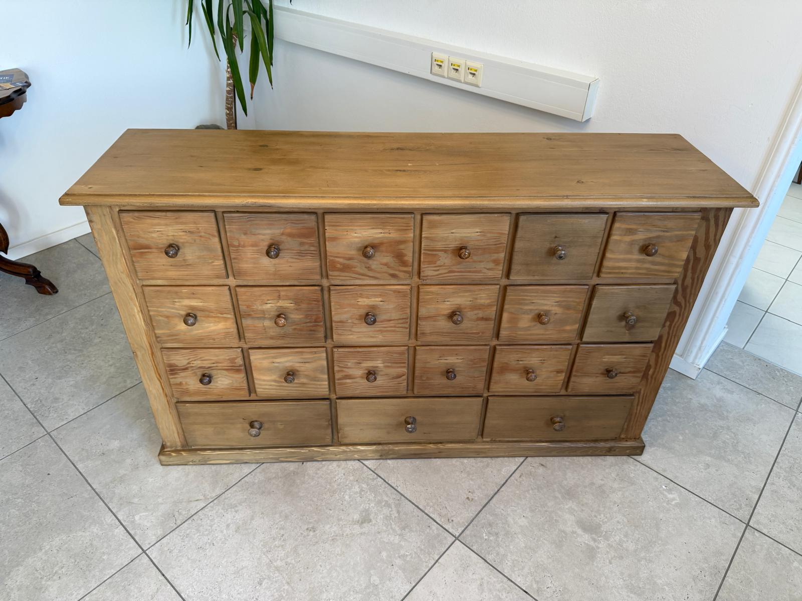 Restaurierte 21 Laden Biedermeier Kommode Ladenkommode Bauernmöbel G1790